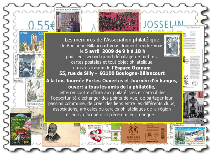 Affiche du déballage 2009.